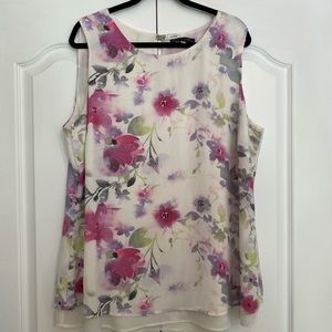 Rose & Olive Size 2X Floral Print Blouse